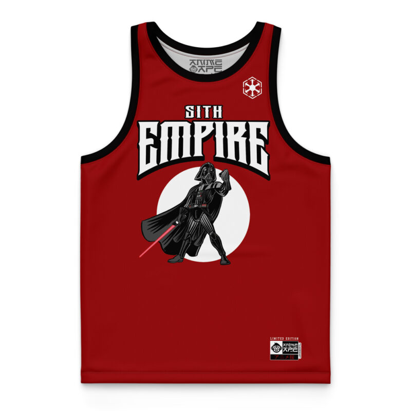 Sith Empire Vader Star Wars Basketball Jersey - Image 3
