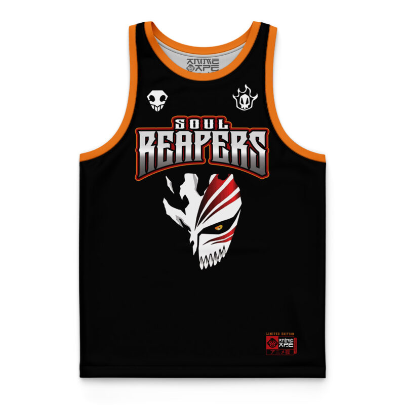 Soul Reaper Ichigo Bleach Basketball Jersey - Image 3