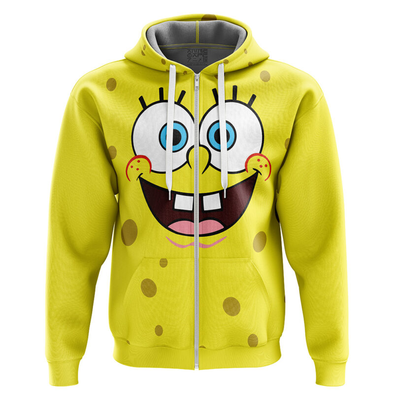 Spongebob V2 Squarepants Zip Hoodie Jacket
