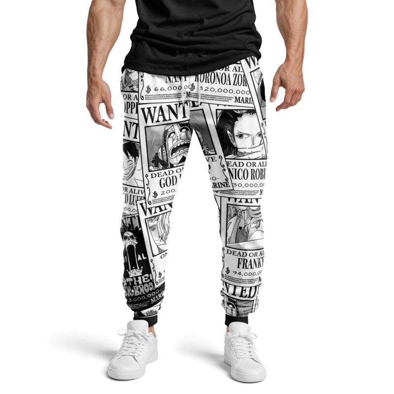 Straw Hat Wanted Pattern One Piece Sweatpants