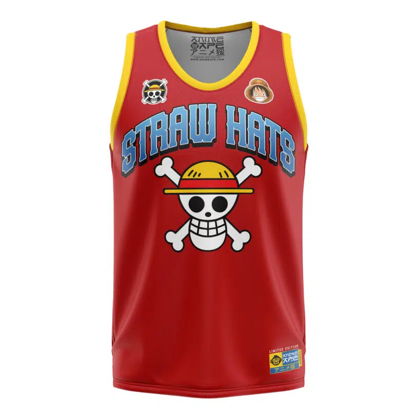 Strawhats Luffy One Piece Basketball Jersey
