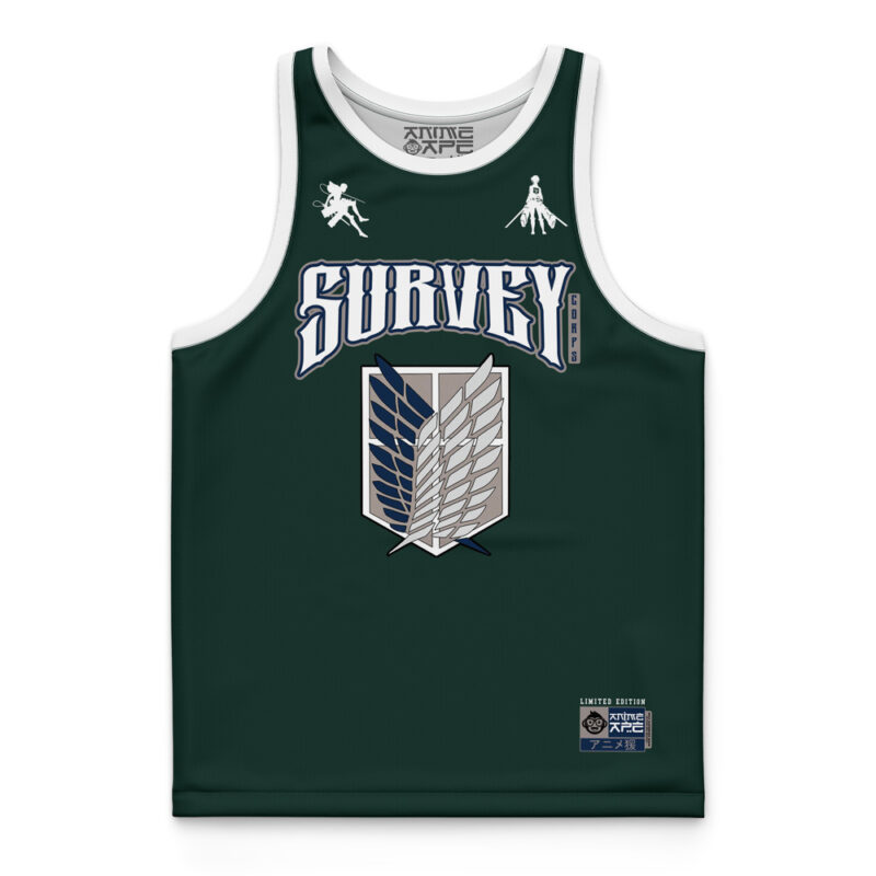 Survey Corps Ackerman Attack on Titan Basketball Jersey - Image 3