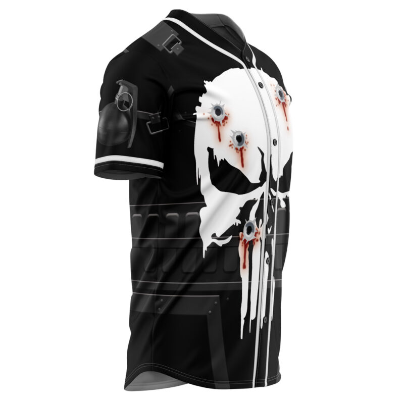 The Punisher Cosplay Marvel Baseball Jersey - Image 2