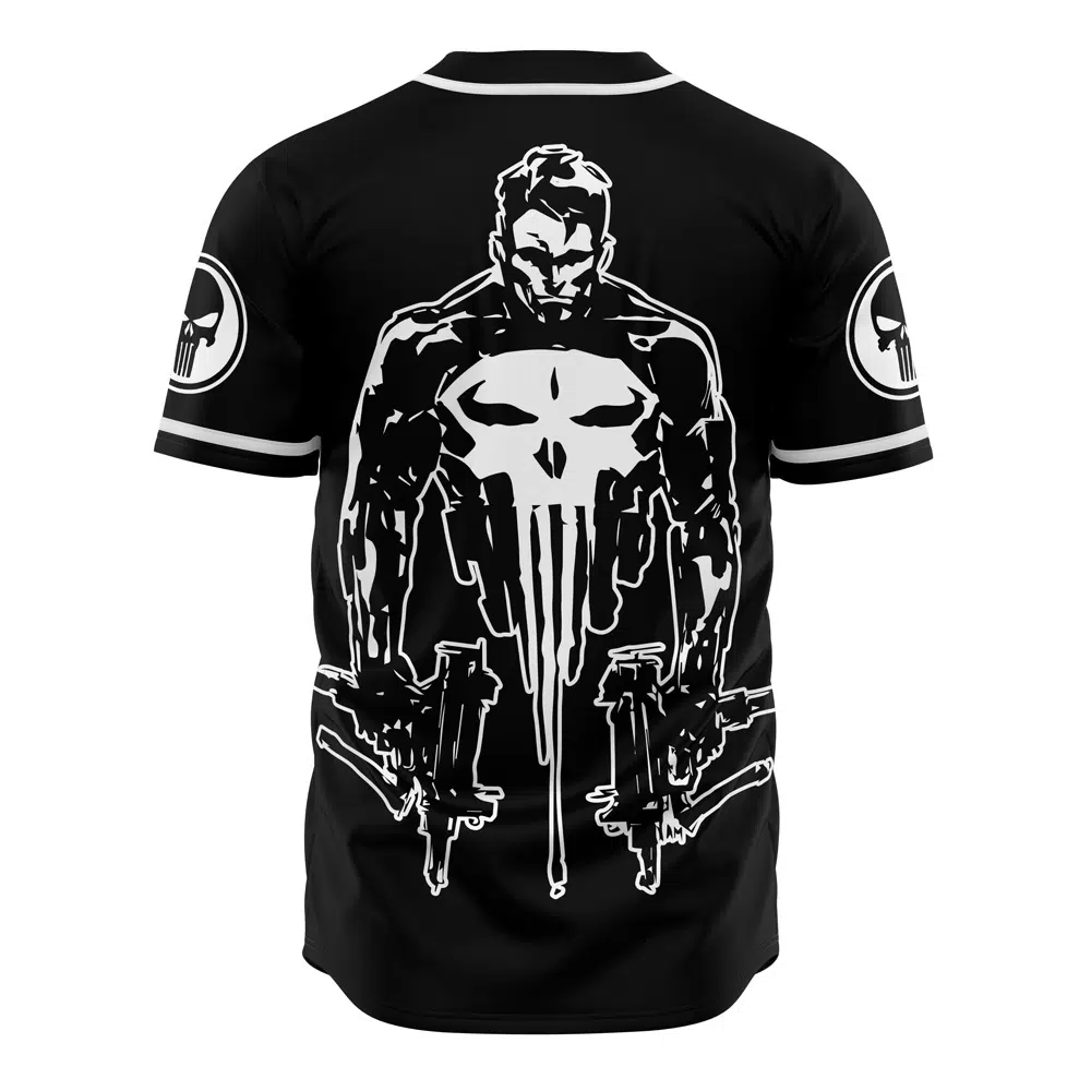 The Punisher Marvel Baseball Jersey | Anime Ape