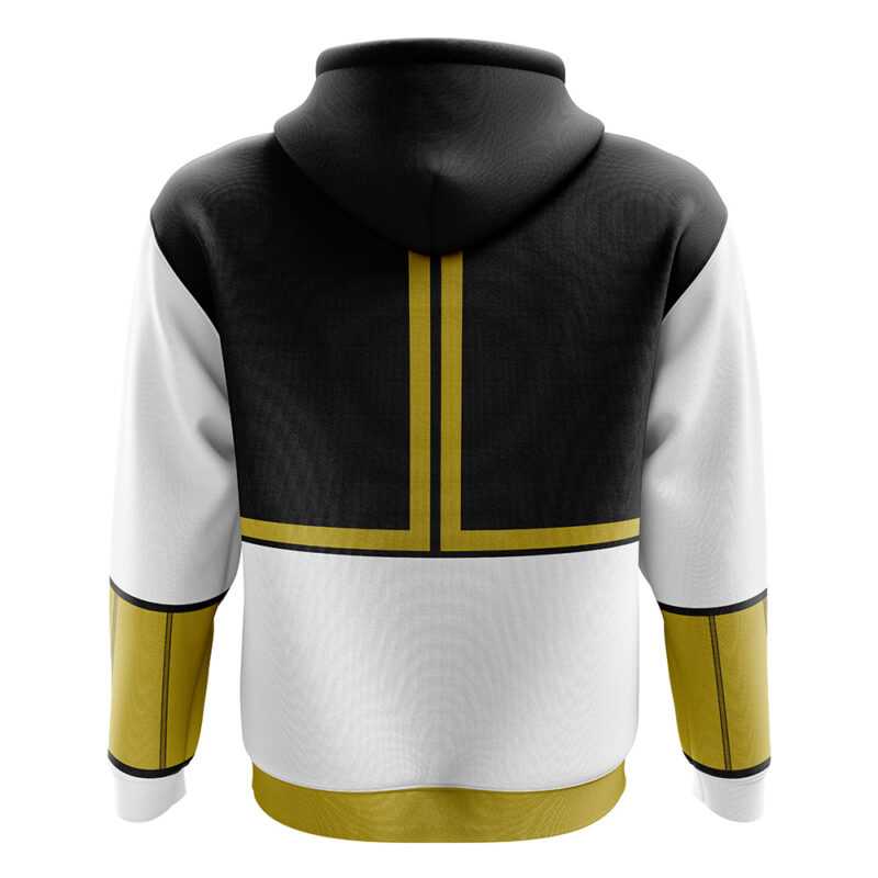 White Ranger Mighty Morphin Power Rangers Zip Hoodie Jacket - Image 2