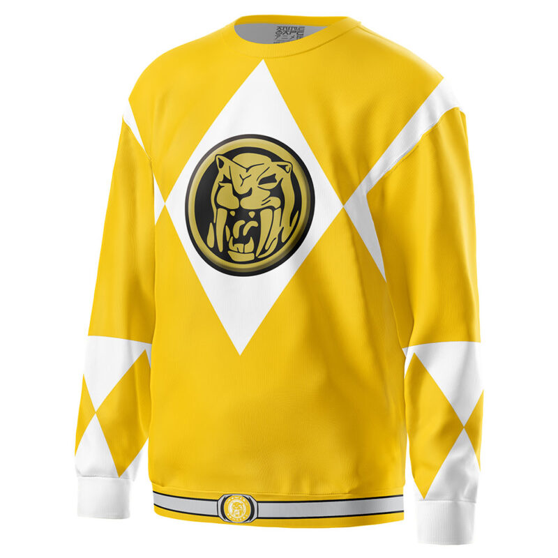 Yellow Ranger Mighty Morphin Power Rangers Sweatshirt - Image 2