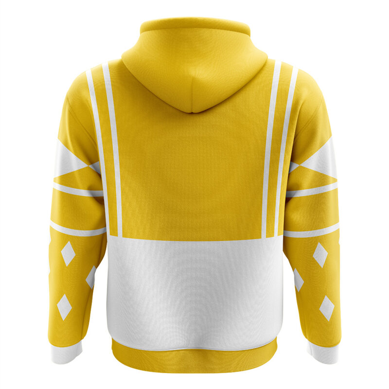 Yellow Ranger Ninjetti  Rangers Zip Hoodie Jacket - Image 2