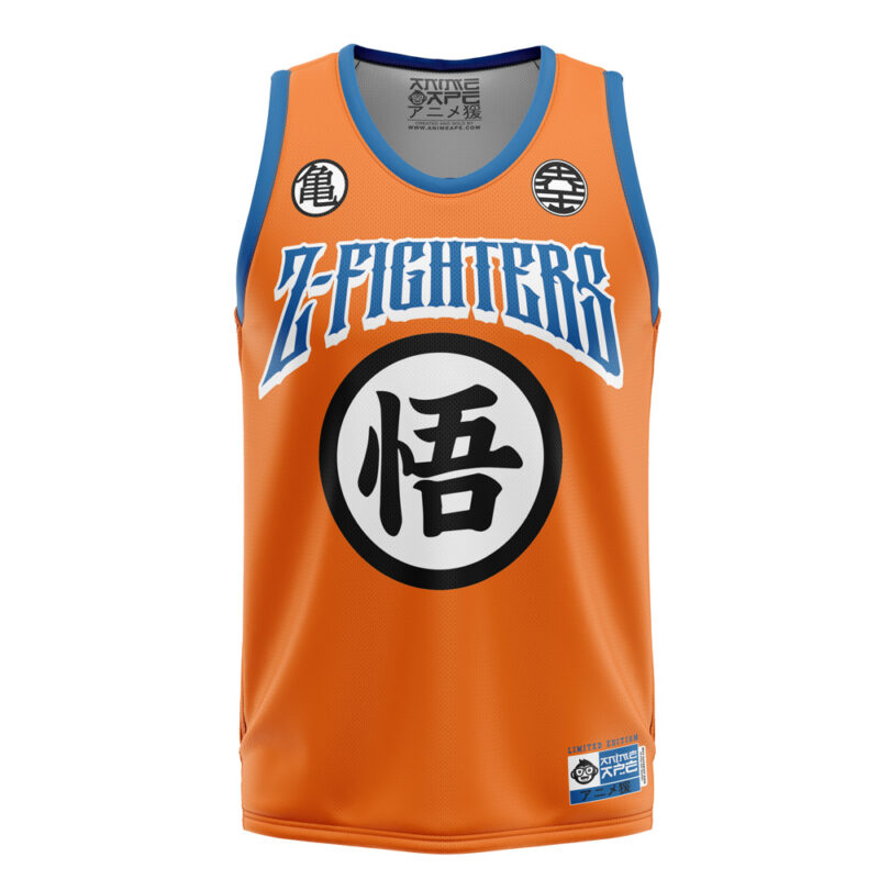 Z-Fighters Goku Dragon Ball Z Basketball Jersey