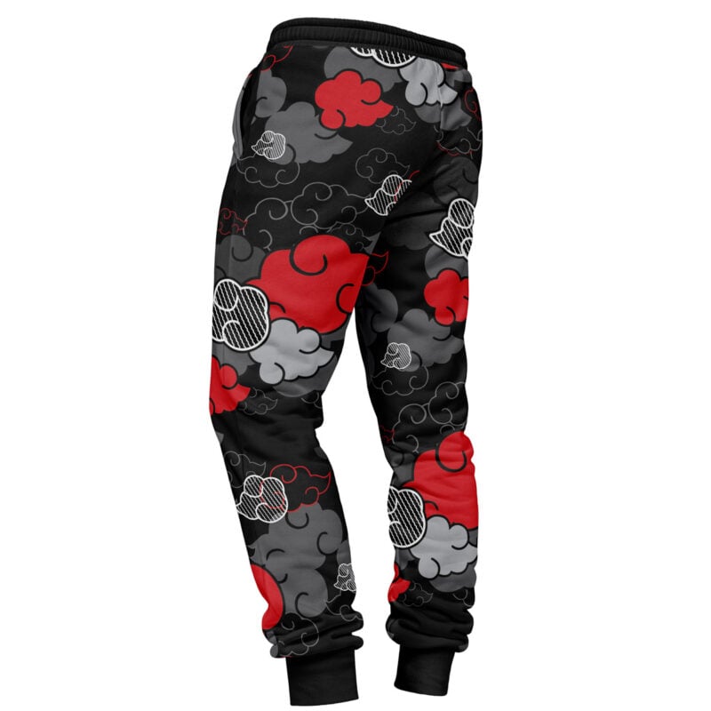 Black Aloha Pattern Akatsuki Sweatpants - Image 3