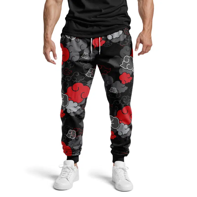 Black Aloha Pattern Akatsuki Sweatpants