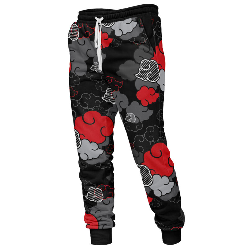 Black Aloha Pattern Akatsuki Sweatpants - Image 2