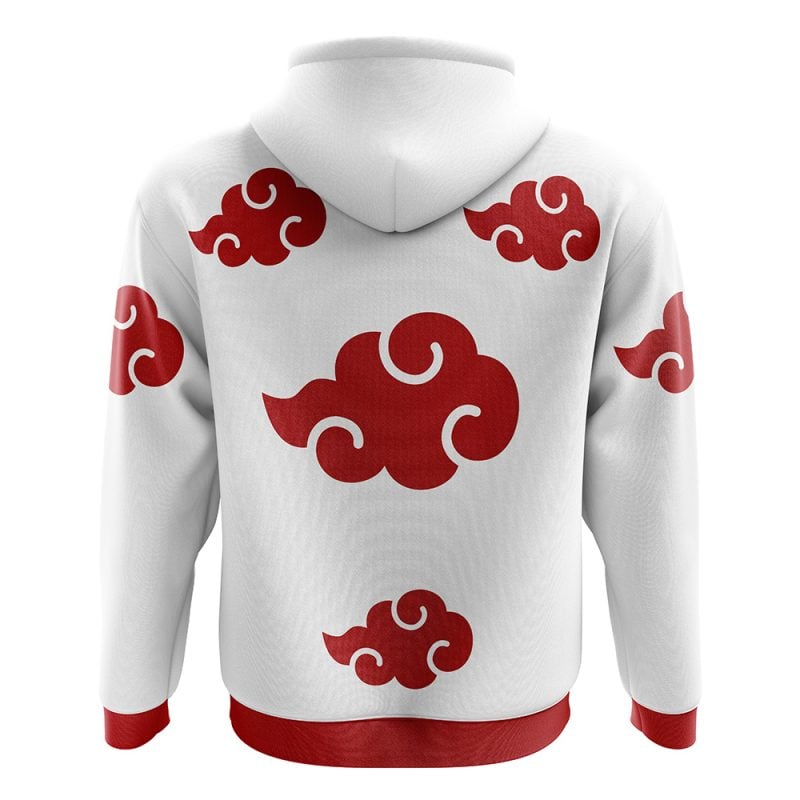 Akatsuki White  Zip Hoodie Jacket - Image 2