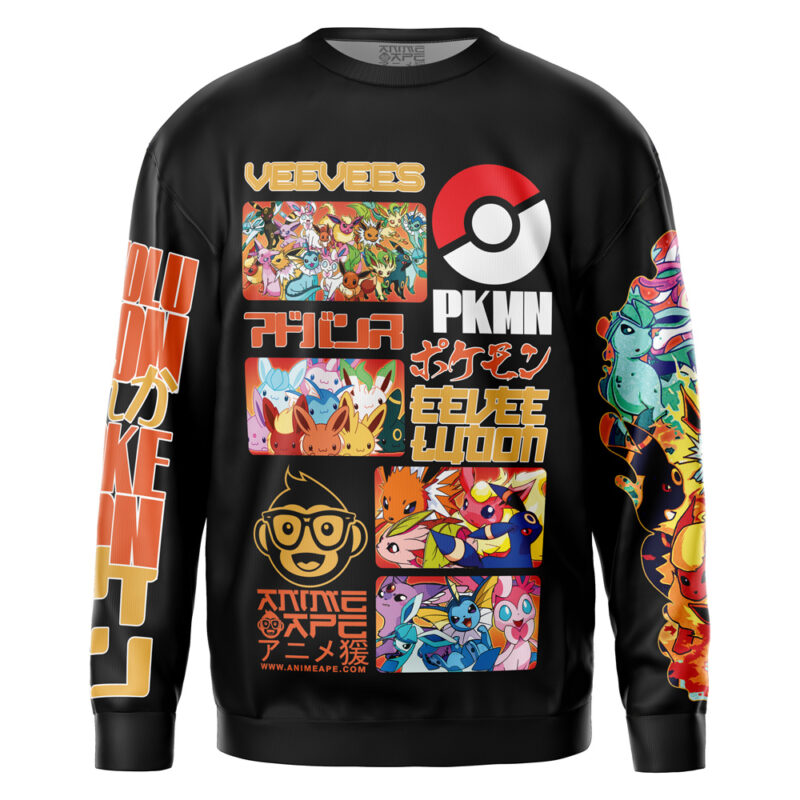 Eeveelution V2 Pokemon Streetwear Sweatshirt - Image 2
