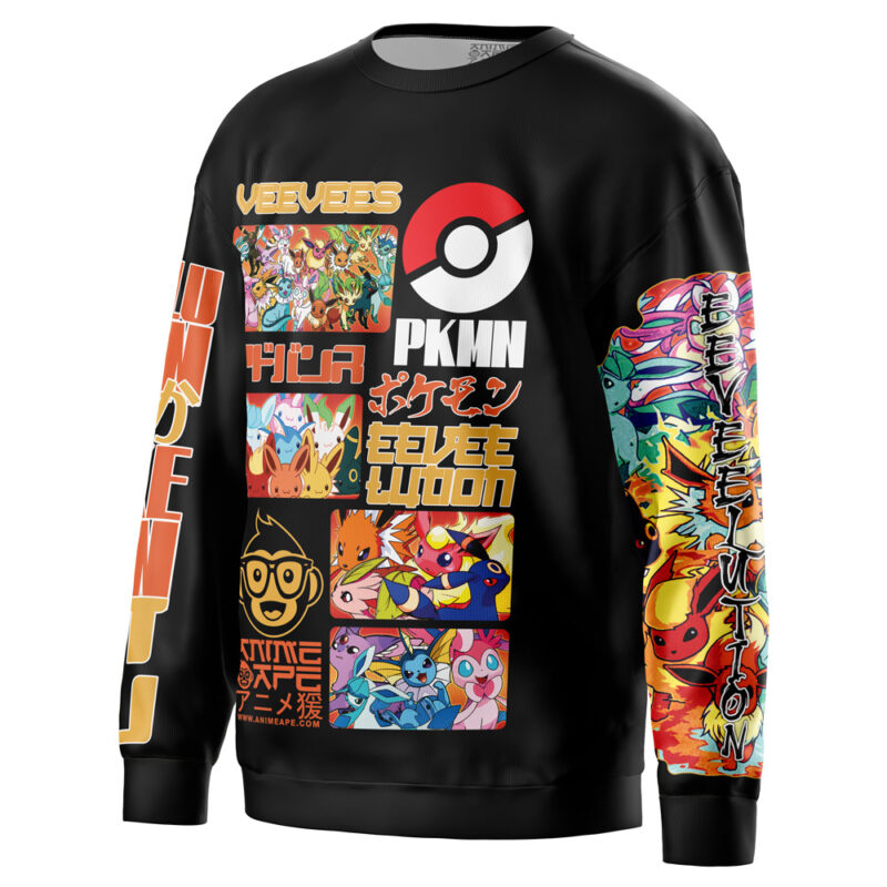 Eeveelution V2 Pokemon Streetwear Sweatshirt - Image 3