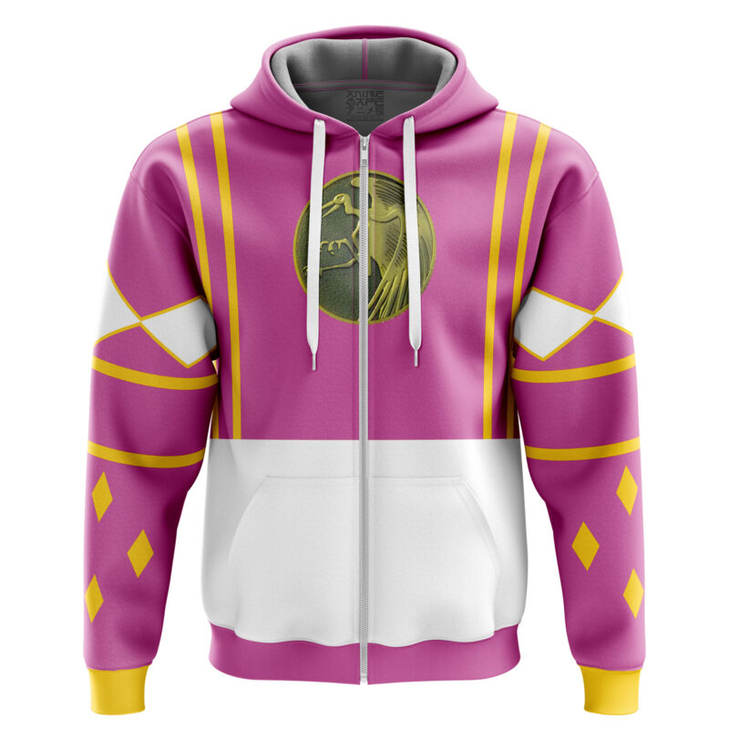 Pink Ranger Ninjetti Power Rangers Zip Hoodie Jacket