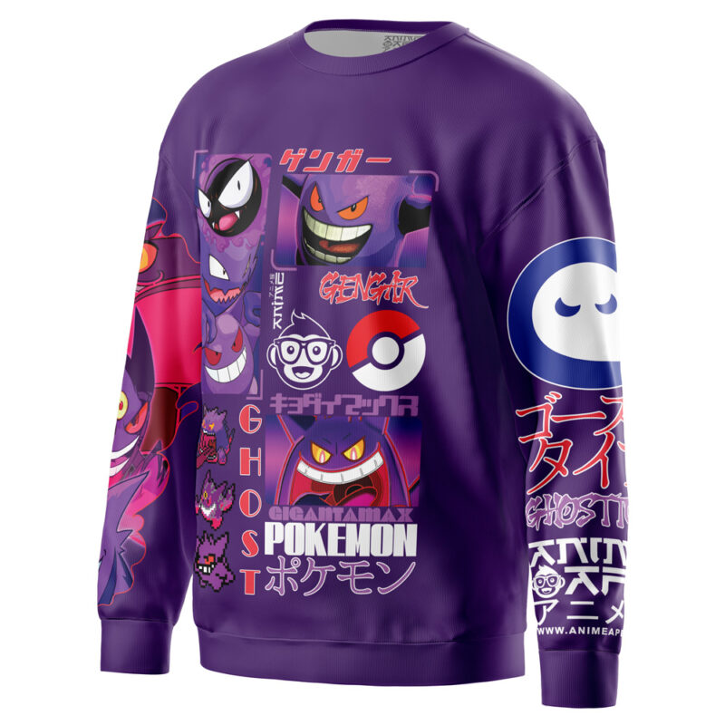 Gengar V5 Pokemon Streetwear Sweatshirt - Image 3