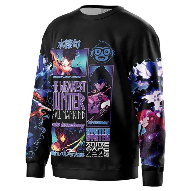 Sung Jin Woo V2 Solo Leveling Streetwear Sweatshirt - Image 3