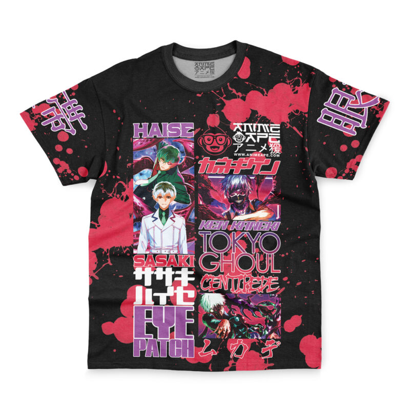 Kaneki Ken V2 Tokyo Ghoul Streetwear T-Shirt - Image 4