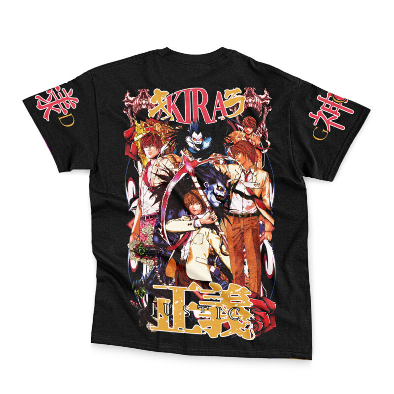 Light Yagami V2 Death Note Streetwear T-Shirt - Image 2