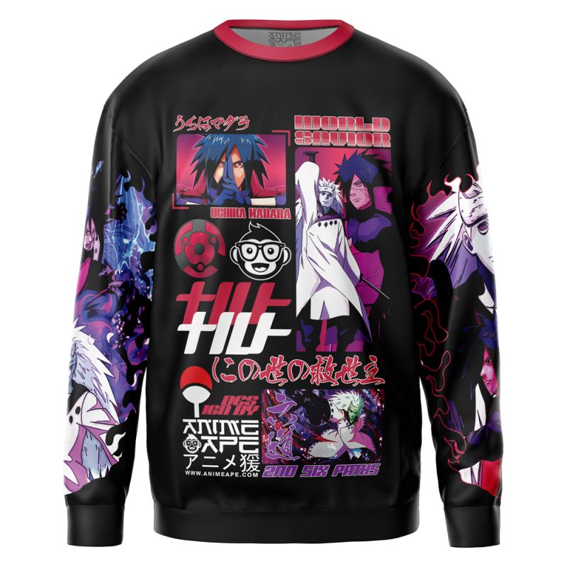 Uchiha Madara V3 Shippuden Streetwear Sweatshirt - Image 2