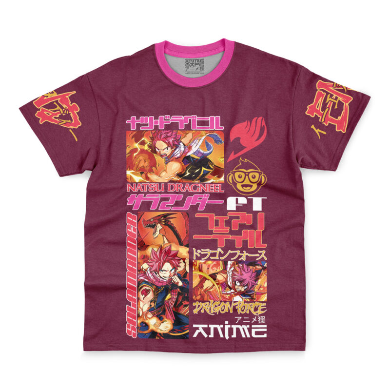 Natsu Dragneel V2 Fairy Tail Streetwear T-Shirt - Image 4