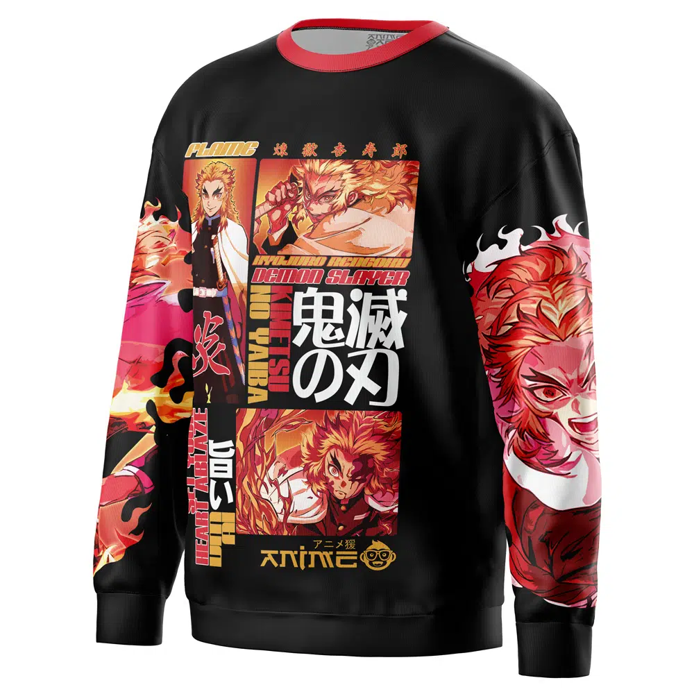 鬼滅 Kyojuro Rengoku V3 Demon Slayer Streetwear Sweatshirt