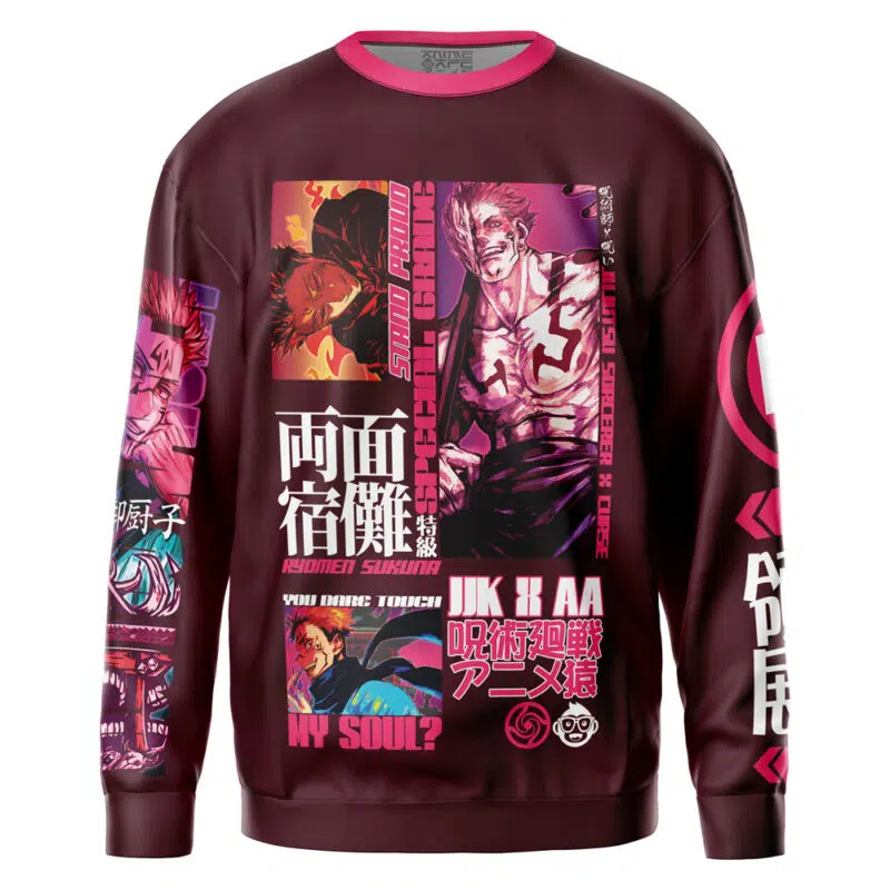 Ryomen Sukuna V2 Jujutsu Kaisen Streetwear Sweatshirt - Image 2