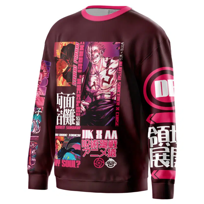 Ryomen Sukuna V2 Jujutsu Kaisen Streetwear Sweatshirt - Image 3