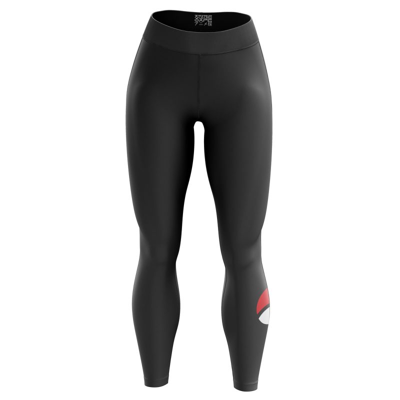 Uchiha Symbol Black Naruto Custom Unisex Leggings Spats Training Tight