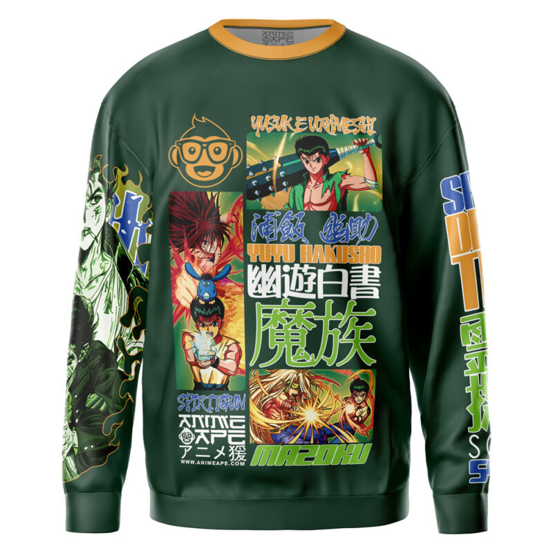 Yusuke Urameshi V4 Yuyu Hakusho Streetwear Sweatshirt - Image 2