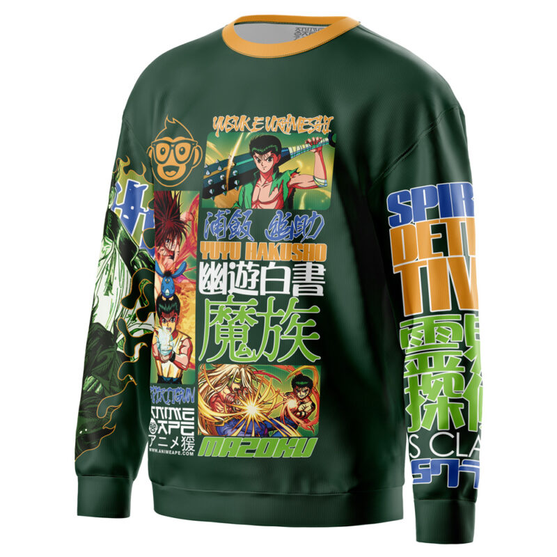 Yusuke Urameshi V4 Yuyu Hakusho Streetwear Sweatshirt - Image 3