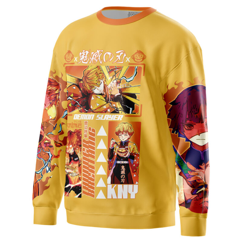 Agatsuma Zenitsu V2 Demon Slayer Streetwear Sweatshirt - Image 3