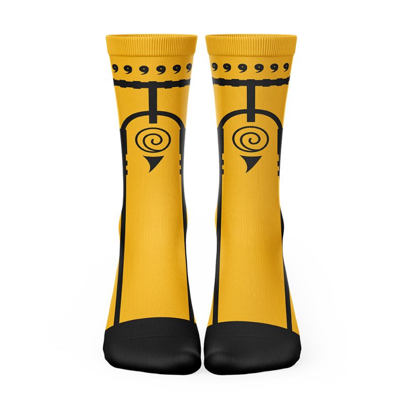 Nine-Tails Chakra Mode Naruto Socks