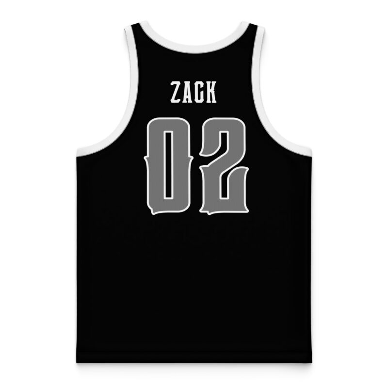 Black Mastadons Zack Taylor Power Rangers Basketball Jersey - Image 4
