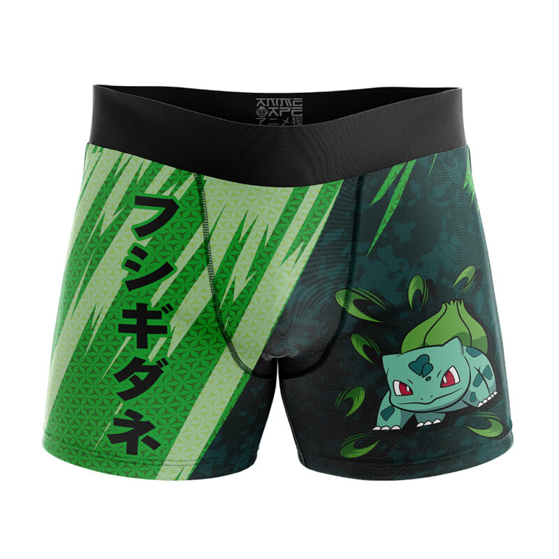 Bulbasaur Attack Pokemon Boxer Briefs Mens Underwear