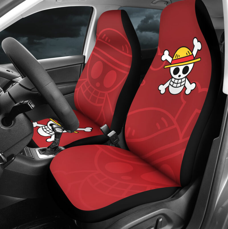 Luffy Strawhats One Piece Car Seat Covers - Image 4