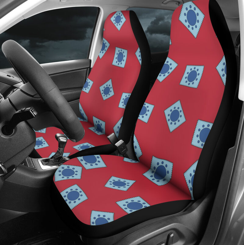 Luffy Wano Pattern One Piece Car Seat Covers - Image 4