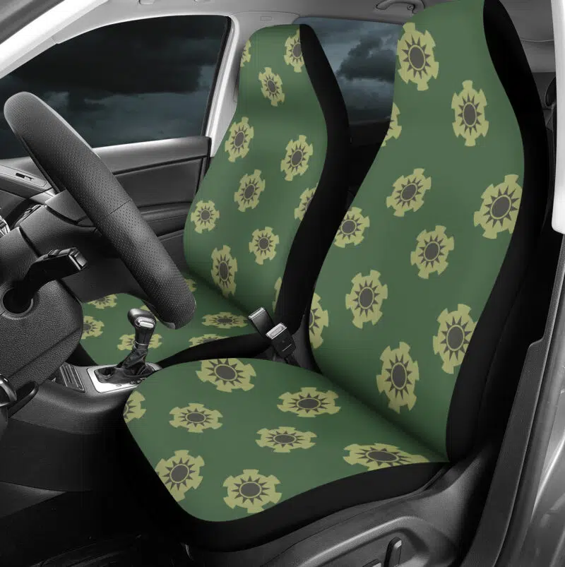 Zoro Wano Pattern One Piece Car Seat Covers - Image 4
