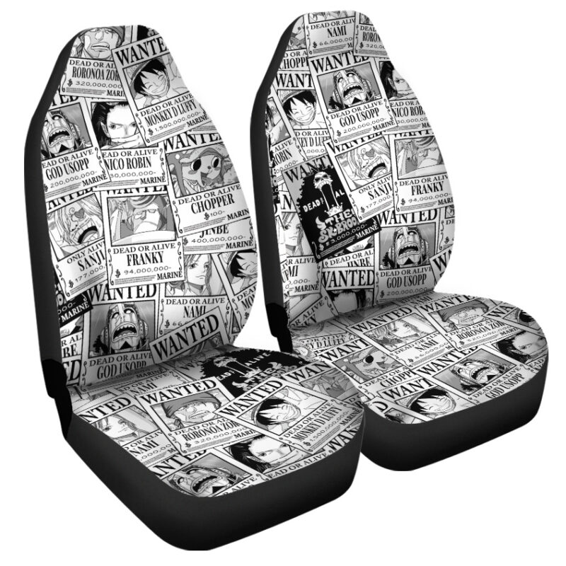 Straw Hat Wanted Poster One Piece Car Seat Covers