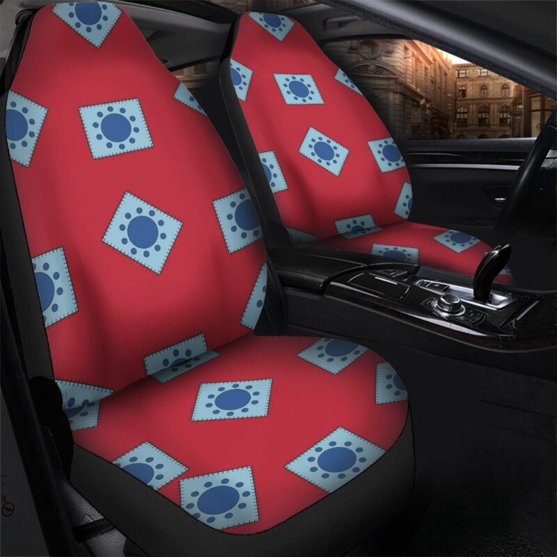 Luffy Wano Pattern One Piece Car Seat Covers - Image 3
