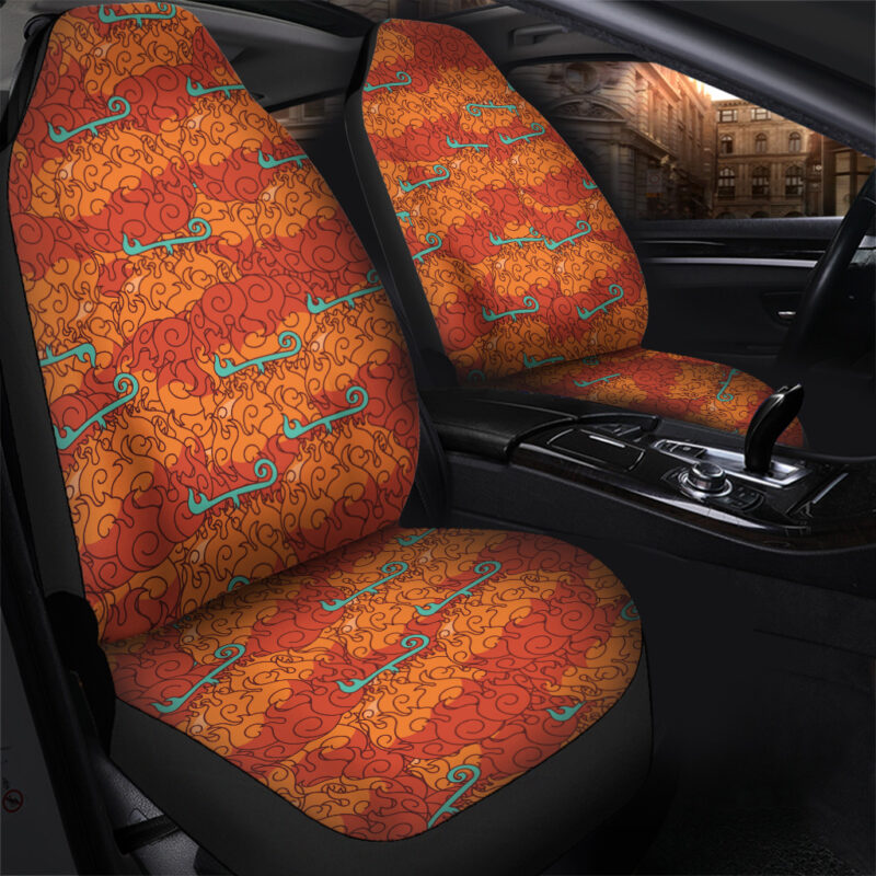 Mera Mera No Mi One Piece Car Seat Covers - Image 2