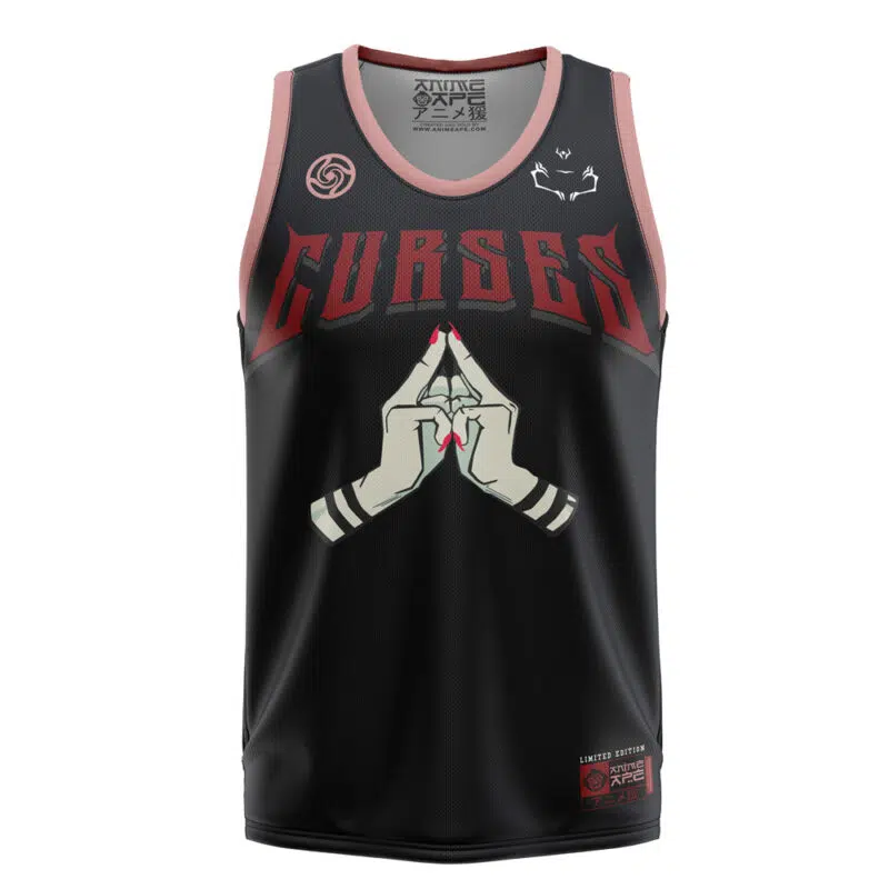 Curses Sukuna Jujutsu Kaisen Basketball Jersey