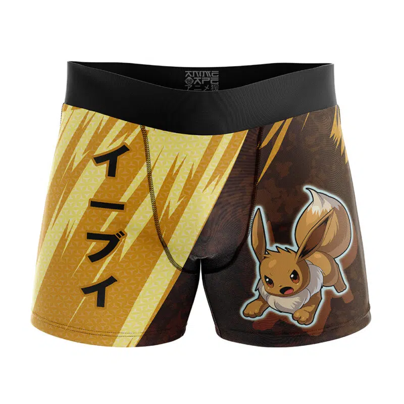 Eevee Classic Pokemon Boxer Briefs Mens Underwear