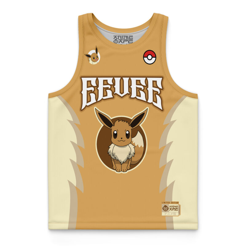 Eevee Eeveelution Pokemon Basketball Jersey - Image 3