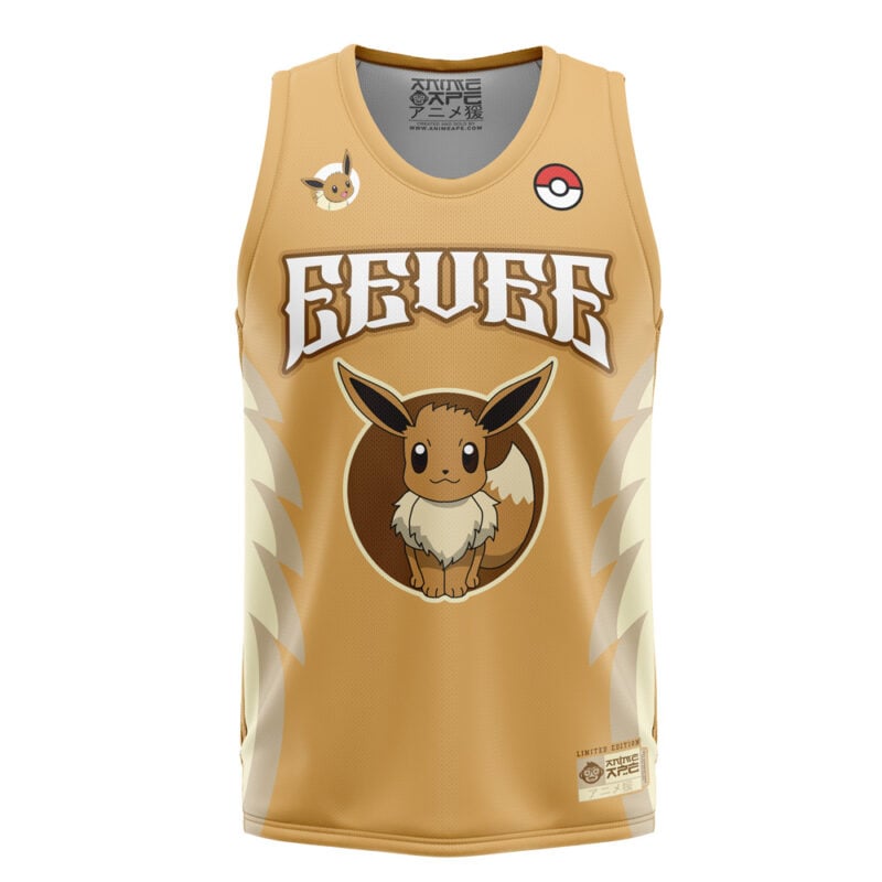 Eevee Eeveelution Pokemon Basketball Jersey