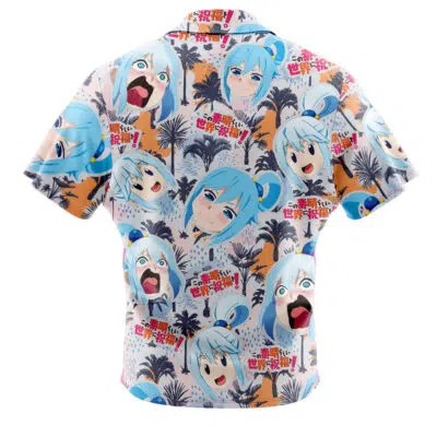 Funny Face Konosuba Button Up Hawaiian Shirt