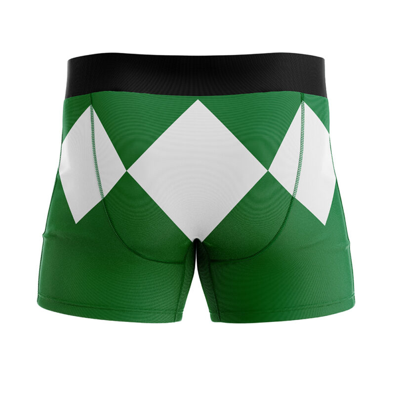 Green Ranger Mighty Morphin Power Rangers Boxer Briefs Men's Underwear - Image 3