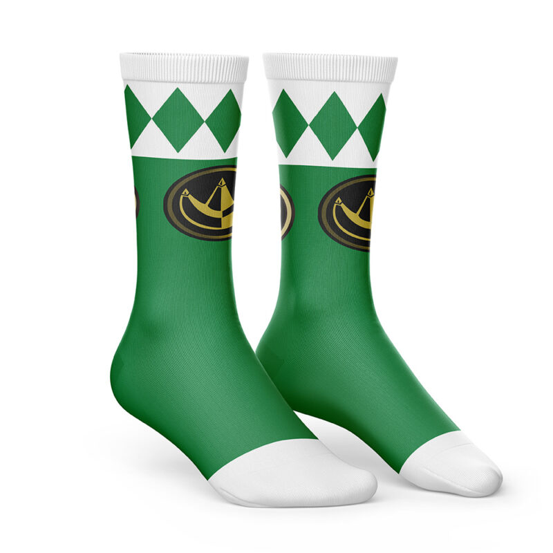 Green Ranger Mighty Morphin Power Rangers Socks - Image 2