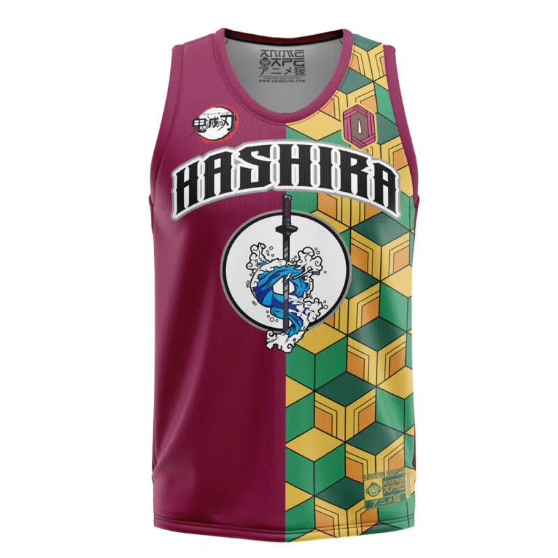 Hashira Giyu Tomioka Demon Slayer Basketball Jersey