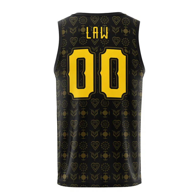 Heart Pirates Law One Piece Basketball Jersey - Image 2
